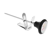 HOODANCOS Termometro da Cucina in Acciaio Inox con Clip, Sonda Temperatura per Latte e Bevande Calde, Strumento Multifunzionale per Schiumare Latte e Preparazione Caffè, Uso Domestico