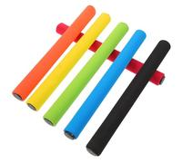 HOODANCOS Testimone da Staffetta per 6 Pezzi Impugnatura in Spugna Multicolore Bastoncini Leggeri per Gare di Corsa su Pista e attività Sportive Scolastiche