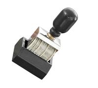 HOODANCOS Timbro Datario Manuale Rotella Girevole Multifunzione in Ferro Nero per Scrapbooking e Decorazione di Biglietti e Buste