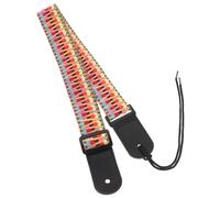 HOODANCOS Tracolla per Ukulele e Trasporto Sicuro in Cotone e Vera Pelle Design Resistente Lunghezza Regolabile e Stile Etnico per Uso Quotidiano