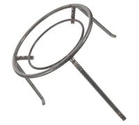 HOODANCOS Treppiede per Vaso da Campeggio Sospeso in Acciaio Resistente Griglia Rotonda per Cottura a Vapore Portapacchi Angolare Portatile per Barbecue Falò ed Escursionismo all’Aperto