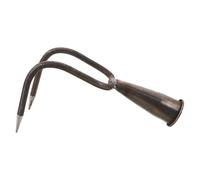 HOODANCOS Utensile Manuale Gancio in Metallo a Doppio Rebbio per Giardinaggio, Testa di Rastrello Sostituibile per Diserbo e Lavorazione del Terreno, Attrezzo da Giardino Compatto per Uso