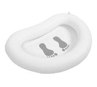HOODANCOS Vasca Pediluvio Gonfiabile Bianca in Pvc Pieghevole per Foot Spa, Facile da Gonfiare e Sgonfiare, Rilassante e Rigenerante per Uso Domestico