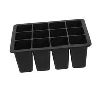 HOODANCOS Vassoio per Piantine in Silicone Riutilizzabile Starter Tray per Germogli e Seminare Piantine Vassoio Avviamento Piante per Serra e Giardinaggio Indoor Nero