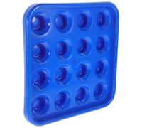 HOODANCOS Vassoio Portapalline da Biliardo in Plastica Robusta Organizer per Palline da Pool e Snooker Supporto Blu Facile da Usare e Trasportare per Sala Biliardo