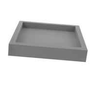 HOODANCOS Vassoio Sottovaso per Piante in Plastica Riutilizzabile Tray Rettangolare Antigoccia per Vasi Fiori Contenitore Resistente per Giardino e Interni Colore Grigio Interno