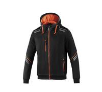 Sparco Colorado Hooded Full Zip, Arancio, S Unisex-Adulto