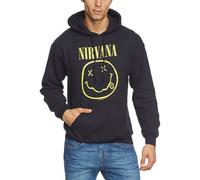 Hooded Sweatshirt (Unisex-Xl) Smiley (Black)