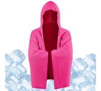 Hooded Towel, Shower Wrap, Quick Dry Uv Cloak, Water Absorbing Bath Cover 55.12x23.62in for Beach Trips, Swimming Lessons, Yoga, Surfing, Workout Sessions, Outdoor Sports, Travel Drying Gear