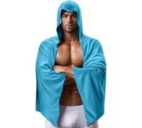 Hooded Towel, Shower Wrap, Quick Dry Uv Cloak, Water Absorbing Bath Cover 55.12x23.62in for Beach Trips, Swimming Lessons, Yoga, Surfing, Workout Sessions, Outdoor Sports, Travel Drying Gear