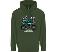 Hoodie Per Bambini Cafe Racer Full Speed Biker Moto