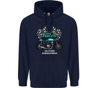 Hoodie Per Bambini Cafe Racer Full Speed Biker Moto