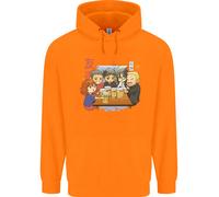 Hoodie Per Bambini Con Amici Chibi Anime Che Bevono Birra