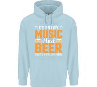 Hoodie Per Bambini 'Country Music E Birra, Ecco Perché Sono Qui'