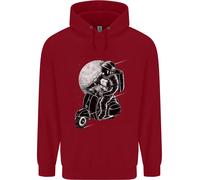 Hoodie Per Bambini Spaceman Biker Moto Astro Scooter