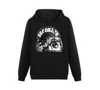 Hoodie Spike Lee Brooklyn New York NYC Long Sleeve Hoody with Pocket Sweatershirt, Hooded M