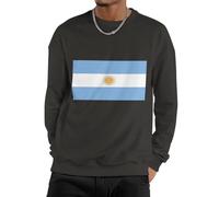 Hoodie Sweatshirt Jackets Uomo con Repubblica Argentina Bandiera Nazionale Pullover Long Sleeve Top Crewneck Termico Felpa Girocollo Morbida Pile Caldo Casual Unisex per Tutte Le Stagioni Coppia