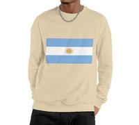 Hoodie Sweatshirt Jackets Uomo con Repubblica Argentina Bandiera Nazionale Pullover Long Sleeve Top Crewneck Termico Felpa Girocollo Morbida Pile Caldo Casual Unisex per Tutte Le Stagioni Coppia