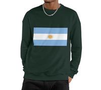 Hoodie Sweatshirt Jackets Uomo con Repubblica Argentina Bandiera Nazionale Pullover Long Sleeve Top Crewneck Termico Felpa Girocollo Morbida Pile Caldo Casual Unisex per Tutte Le Stagioni Coppia