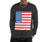 Hoodie Sweatshirt Uomo Donna U.S.A. Bandiera Nazionale Pullover Felpa Morbida E Calda Sweatshirt Jacket Fit Casual Felpata Manica Lunga Termica per Tutte Le Stagioni Coppia