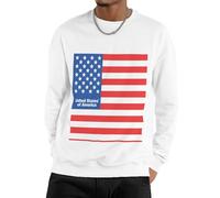 Hoodie Sweatshirt Uomo Donna U.S.A. Bandiera Nazionale Pullover Felpa Morbida E Calda Sweatshirt Jacket Fit Casual Felpata Manica Lunga Termica per Tutte Le Stagioni Coppia