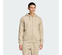 Hoodie Trefoil Essentials Full-Zip Stone Khaki M