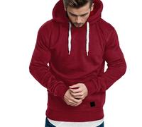 Hoodies con Cappuccio Uomo,Streetwear Eleganti Pullover Tops Hoodie Felpa da Uomo Basic Vintage Sweatshirt Autunno Invernali Maglione per Le Mezze Stagioni