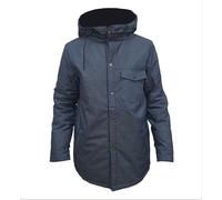 HoodLamb Giacca A Vento 2-1 In Canapa Blu Heather Da Uomo 420 MWJ014 Media NWT