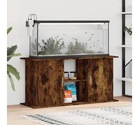 Hoodmeel Supporto Acquario, Mobile Acquario in Legno, Supporto per Acquario, Mobile per Acquari in Legno Multistrato Rovere Fumo 121x41x58 cm