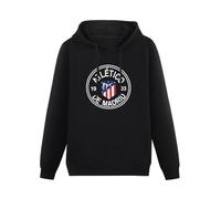 Hoody Atletico Madrid Red New Logo ATM Color Black XXL
