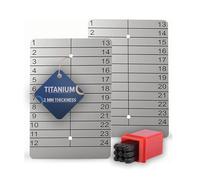 Hooe England Crypto Seed Storage 2x Cold Titanium Lazer Inciso Metal Plate Portafoglio Esterno Bitcoin Ethereum Frase Mnemonica Criptovaluta Backup Word Recovery Kit con Punzoni Numero