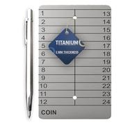 Hooe England Crypto Seed Storage Titanio freddo Portafoglio in lamiera di metallo con incisione laser Bitcoin Ethereum Frase Passphrase Backup Kit di recupero parole con penna per incisione manuale