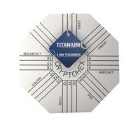 Hooe England™ Titanium Cryptohex Plate Wallet Secure Seed Phrase Storage per Bitcoin offline Ethereum e criptovaluta Mnemonico Backup Recupero Parole Punchable o Etchable