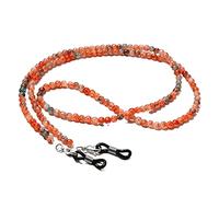 HOOENG Catene Cinturino for Occhiali da Donna Catene for Maschere con Perline Colorate Fermo for Occhiali di Moda (Color : Arancia, Size : 1)