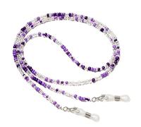 HOOENG Catene for Occhiali con Cinturino for Le Donne Catene for Maschere con Perline Colorate Eleganti Occhiali da Vista con Catenella (Color : Transparent Green, Size : 1)