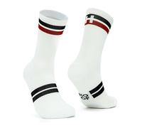 HOOF - Calze Running Compressive e Antivesciche - Riducono Affaticamento e Migliorano Circolazione - Tessuto Tecnico Vaporfeel - Unisex Pacer White Blaze - Size 40-43