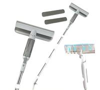 Hooha Pulitore per lavavetri, 5 in 1, regolabile, professionale, per finestre, per finestre alte, doccia/auto, lunghezza 40-149 cm, bianco