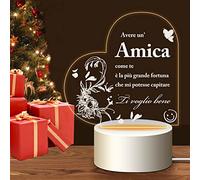HooJtny Regalo Amica Compleanno, Regalo Amica Speciale Originale, Luce notturna a LED, Idee Regalo per le migliori amiche