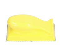 Hook and Loop Sanding Block | 5.4 x 2.6 Inch PU Foam Pad for Woodworking/Auto Polishing/Furniture Repair | Ergonomic Hand Sander for Corners & Smooth Surfaces