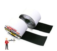 Hook and Loop Tape Black 2in x 10Ft Industrial Strips with Adhesiv