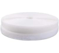 Hook And Loop Tape Strisce da cucire su ganci e passanti 12 metri Nastro di fissaggio in tessuto nylon posteriori non adesive in ad incastro(White,16mm 12Meter)