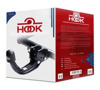 HOOK Gancio di traino rigido AHK compatibile con BMW BMW Serie 5 E61 Touring Kombi 05.2004-2010 + kit elettrico universale a 7 poli