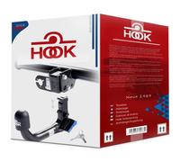 HOOK Gancio traino adatto estraibile verticale compatibile con BMW Serie 5 F11 Touring SW 2010-2017 con kit elettrico universale 13-poli