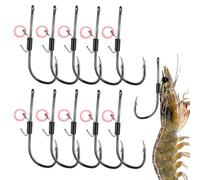 Hook Live Shrimp | Shrimp Bait Fishing Hooks, 10 X Floating Strong Non-Slip Heavy Duty Tackle for Lake River Trout Bass Catfish Saltwater Freshwater Endurance for Pescators: with A Concentrate On