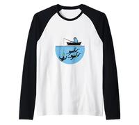 Hook Me Up con la Battuta di Pesca Maglia con Maniche Raglan