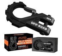 Hook Winch - 3/8 Inch Safety Chain Hooks | Trailer Chain Hooks High Strength Tow Cluster Hook | Rugged Clevis Grab Hoôks 20 Tons Trailer Clevis Hoôks for Most Vehicles