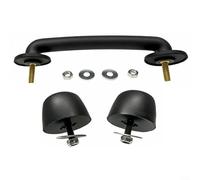 Hooke Road Hood Loop e parabrezza Hold Down Bracket Set per Jeep per WRANGLER JK 2007-2018 Gomma Impermeabile ABS Metallo Nero OEM Fit Maggiore Stabilità Protezione da collisione