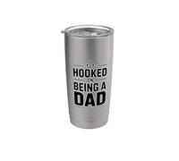 Hooked On Being A Dad Bicchiere termico in acciaio inox doppia parete