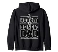 Hooked On Being A Dad Felpa con Cappuccio