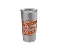 Hooked On Being Dad Bicchiere termico in acciaio inox doppia parete